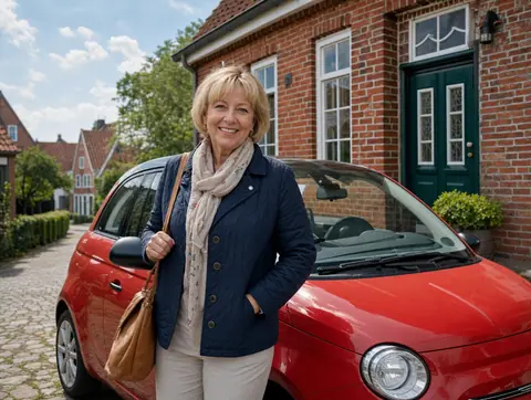 Verkäufer aus Goldenstedt mit dem verkauften Fahrzeug