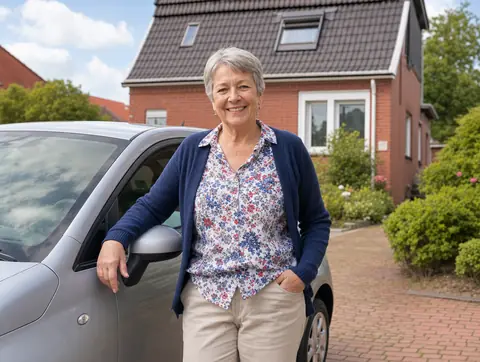 Verkäufer aus Damme mit dem verkauften Fahrzeug